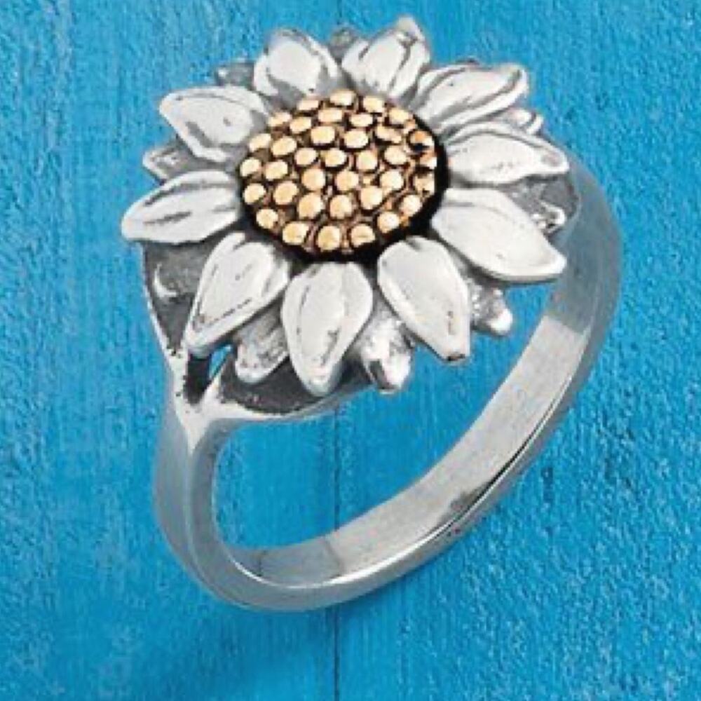 James Avery Wild Sunflower Ring SIZE 8 - Picture 8 of 15